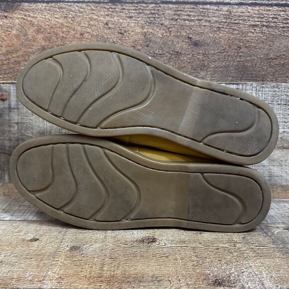 Bed Stu Anthropologie Helena Moccasin Loafer Mustard Yellow Size 9.5 - Picture 8 of 12
